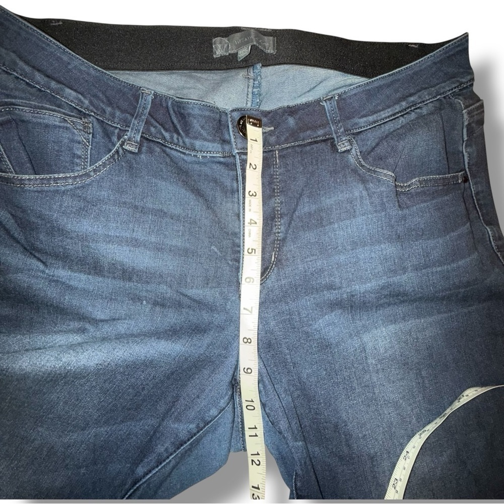 WIT & WISDOM ‘Ab’Solution Sophie Ankle Skinny Jeans - 16W Dark Navy - Picture 8 of 14